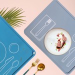 餐垫工厂-防滑硅胶婴儿教学用餐