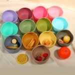 婴儿餐具工厂-硅胶叉勺盘6件套