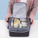 午餐袋供应商-双层绝缘便携斜跨
