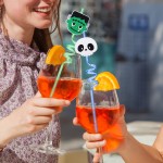 PVC吸管生产厂家-万圣节闪粉吸血鬼派对