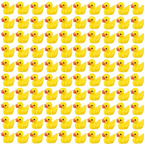 盲盒供应商-迷你树脂鸭子夜光DIY派对礼品