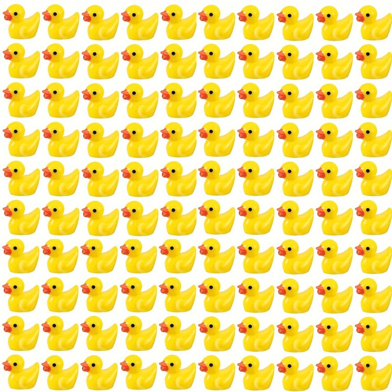 盲盒供应商-迷你树脂鸭子夜光DIY派对礼品