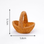 竹篮供应商-仿真藤编DIY装饰