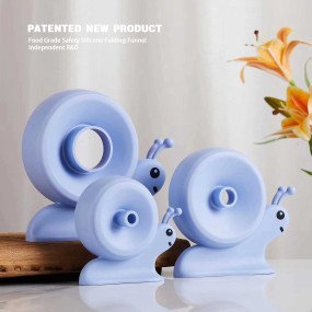 漏斗供应商-新款设计硅胶蜗牛可折叠定制