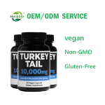 Turkey Tail Mushroom Supplement Factory - Vegan 10000mg Pure Extract 60 Capsules