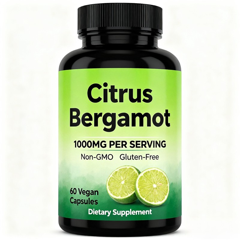 Citrus Bergamot Supplement Supplier - 1000mg Vegan Capsules Gluten Free Immune