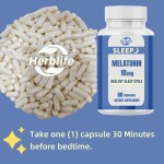 Melatonin Capsules Factory - Wholesale 10mg Natural Sleep Aid Adults GMP Certified