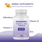Elderberry Capsules Supplier - OEM Private Label with Vitamin C D3 Zinc