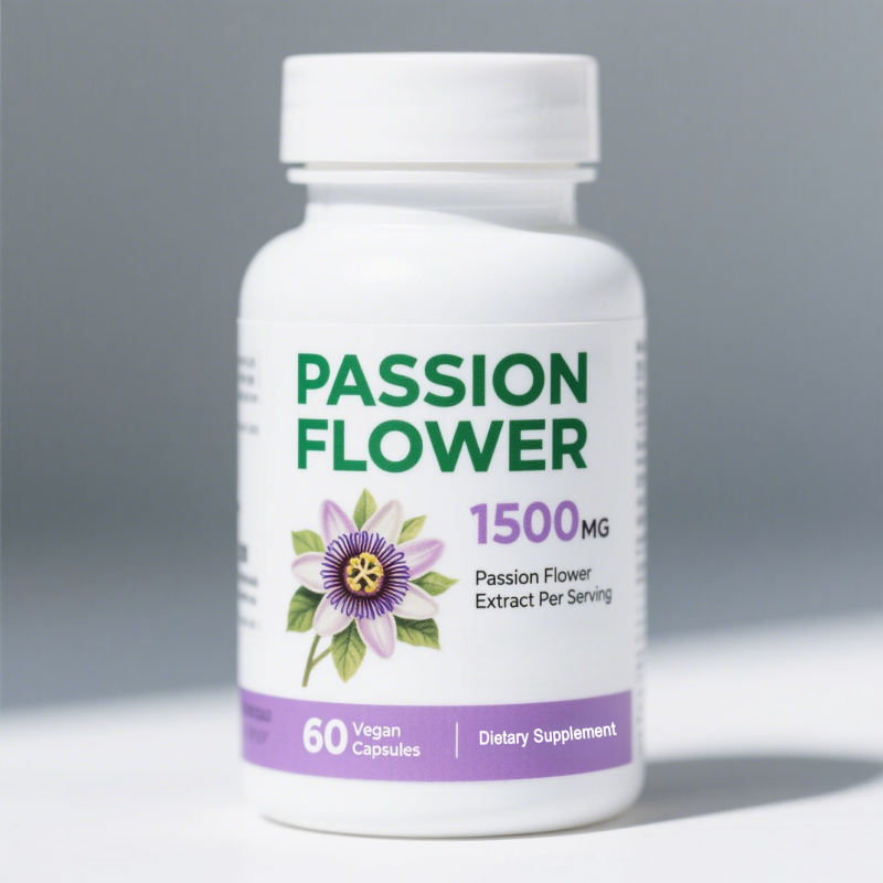 Passion Flower Capsules Supplier - 1500MG Pure Extract 60 Vegan Herbal Gluten Free