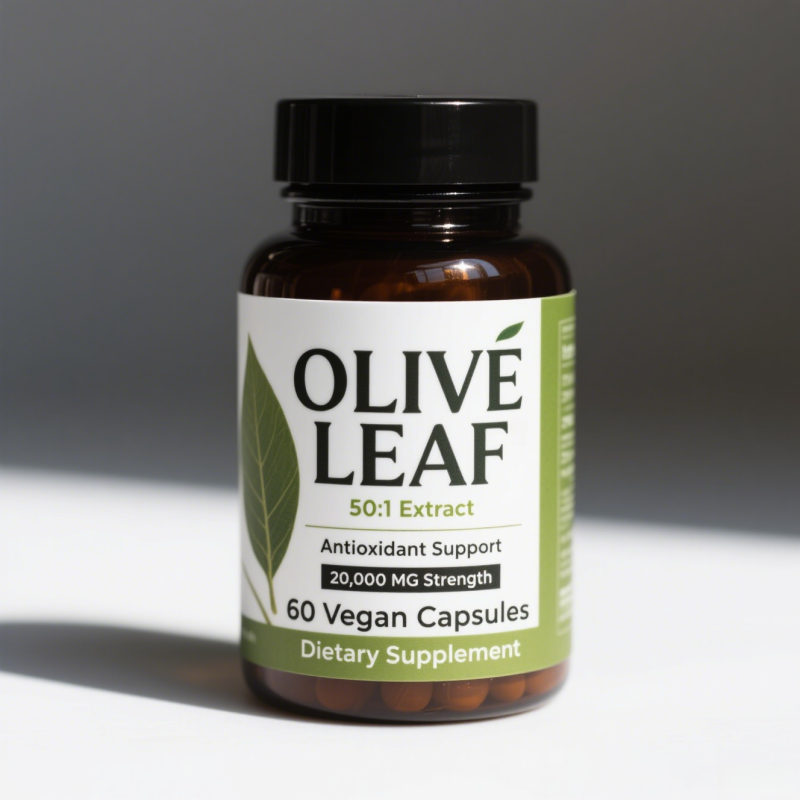 Olive Leaf Capsules Manufacturer - 20000 MG Pure Extract 60 Vegan Antioxidant Support