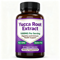 Yucca Root Capsules Manufacturer - Herbal Supplement 1000mg Pure Extract Gluten Free