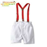 婴儿连体衣供应商-工装棉质女孩连体衣新生儿服装3件/批