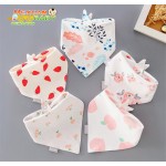 婴儿毛巾供应商-口水棉质三角毛巾围兜纱布口水巾