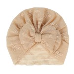 头巾和头饰供应商-新生儿大蝴蝶结发带弹性头巾打结