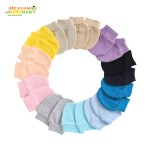 新生儿套装供应商-防抓手套和帽子套装棉质无檐帽和手套