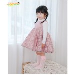 儿童袜供应商-精品高品质网眼透气蝴蝶结及膝幼儿