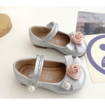 韩版鞋工厂-新款春秋儿童派对鞋软底花卉