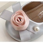 韩版鞋工厂-新款春秋儿童派对鞋软底花卉