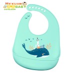 婴儿碗套装供应商-多设计柔软防水硅胶餐垫配按扣