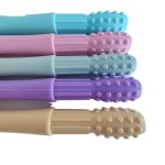 婴儿咬咬袋厂家-水果蔬菜硅胶牙胶旋转推进3尺寸