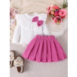 女孩外套套装工厂-秋冬新款爆款效果外套裙子套装红色