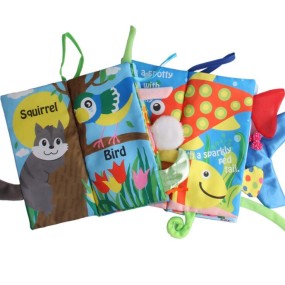 布料书供应商-时尚教育柔软彩色布料儿童婴儿布书