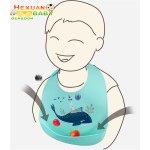 婴儿碗套装供应商-多设计柔软防水硅胶餐垫配按扣