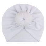 新生儿无檐帽供应商-棉质纯色印度套头风格毛绒定制