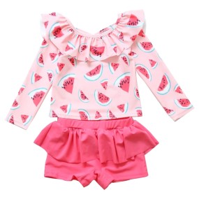 Children Swimsuit Supplier - New Long Sleeves Short Pants Beach Sunscreen Quick-drying