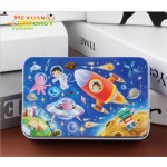 教育拼图工厂-儿童创意铁盒6合1动物拼图学习