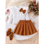 女孩外套套装工厂-秋冬新款爆款效果外套裙子套装红色