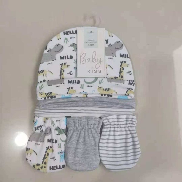 婴儿手套工厂-高品质廉价保护新生儿可爱印花无指