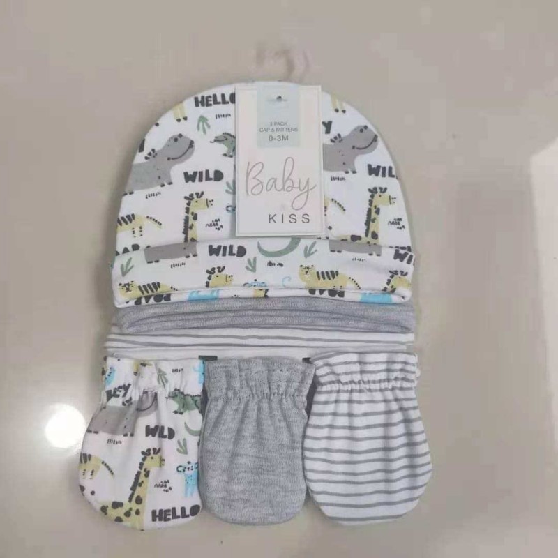 婴儿手套工厂-高品质廉价保护新生儿可爱印花无指