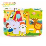 字母拼图供应商-3D数字拼图玩具教育拼图木质儿童