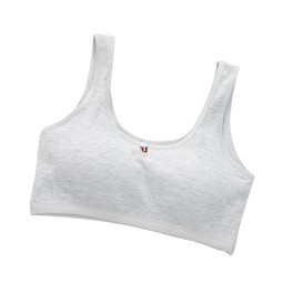 年轻女孩文胸厂家-柔软棉质可爱印花运动文胸青少年训练