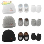 新生儿套装厂家-代工个性化设计婴儿帽和手套针织套装