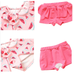 儿童泳衣供应商-新款长袖短裤海滩防晒速干