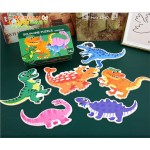 木质拼图供应商-批发60片卡通铁盒拼图教育玩具