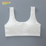 青少年训练文胸供应商-批发舒适6色棉质儿童女孩运动文胸