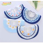 纱布围兜工厂-棉质婴儿围兜套装和拍嗝巾新生儿喂养