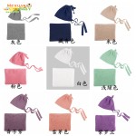 新生儿摄影套装工厂-长打结帽连体衣套装摄影服装