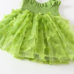 女婴连衣裙工厂-派对公主3D仙女蝴蝶翅膀挂带网纱