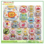 婴儿围兜供应商-批发工厂价定制印花棉质刺绣代工