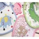 婴儿围兜供应商-批发工厂价定制印花棉质刺绣代工