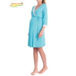 护理睡袍供应商-哺乳配优雅孕妇服装连衣裙孕期