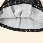 女孩服装套装供应商-2025秋冬批发蕾丝上衣格子裙3件套