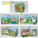 婴儿玩具厂家-批发新生儿推车悬挂教育软布书