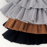 儿童服装工厂-韩版针织毛衣分层连衣裙2件套套装女孩