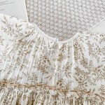 婴儿连体衣厂家-花卉夏季小飞袖连体裙新生儿