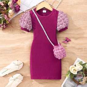 Summer Girl Dress Supplier - Fluffy Lace Dress Fly Sleeve Toddler Cake Dress 2-7Y